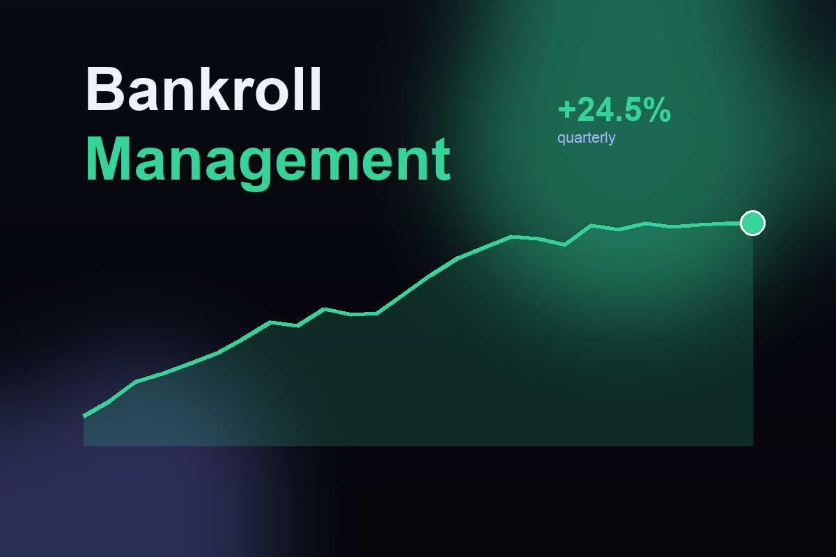 Bankroll management equity curve growing over time